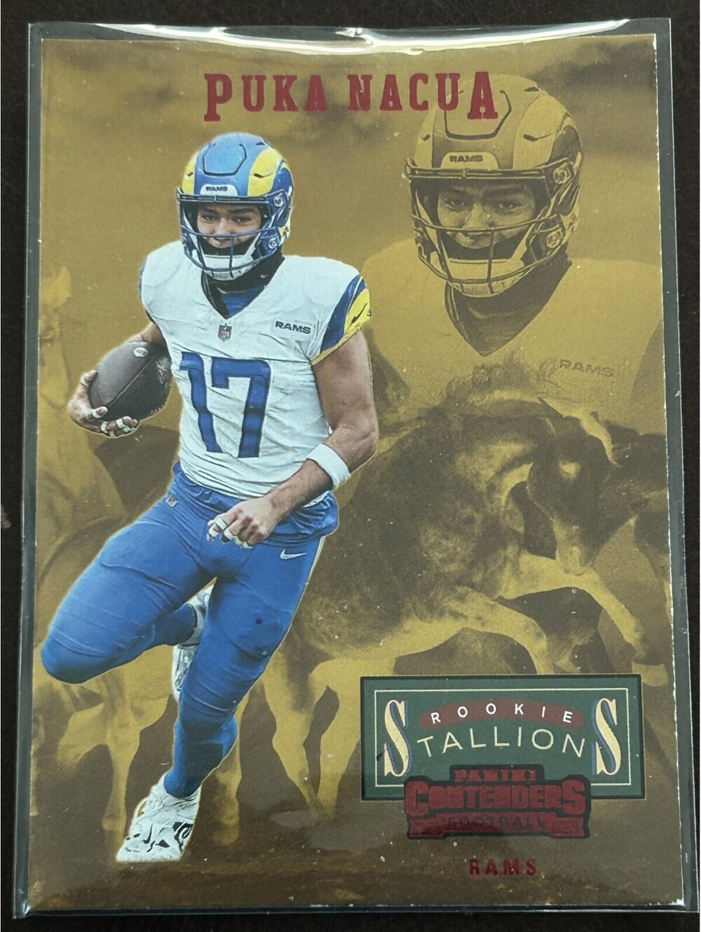 2023 PUKA NACUA PANINI CONTENDERS ROOKIE STALLIONS RED #19 RC NM